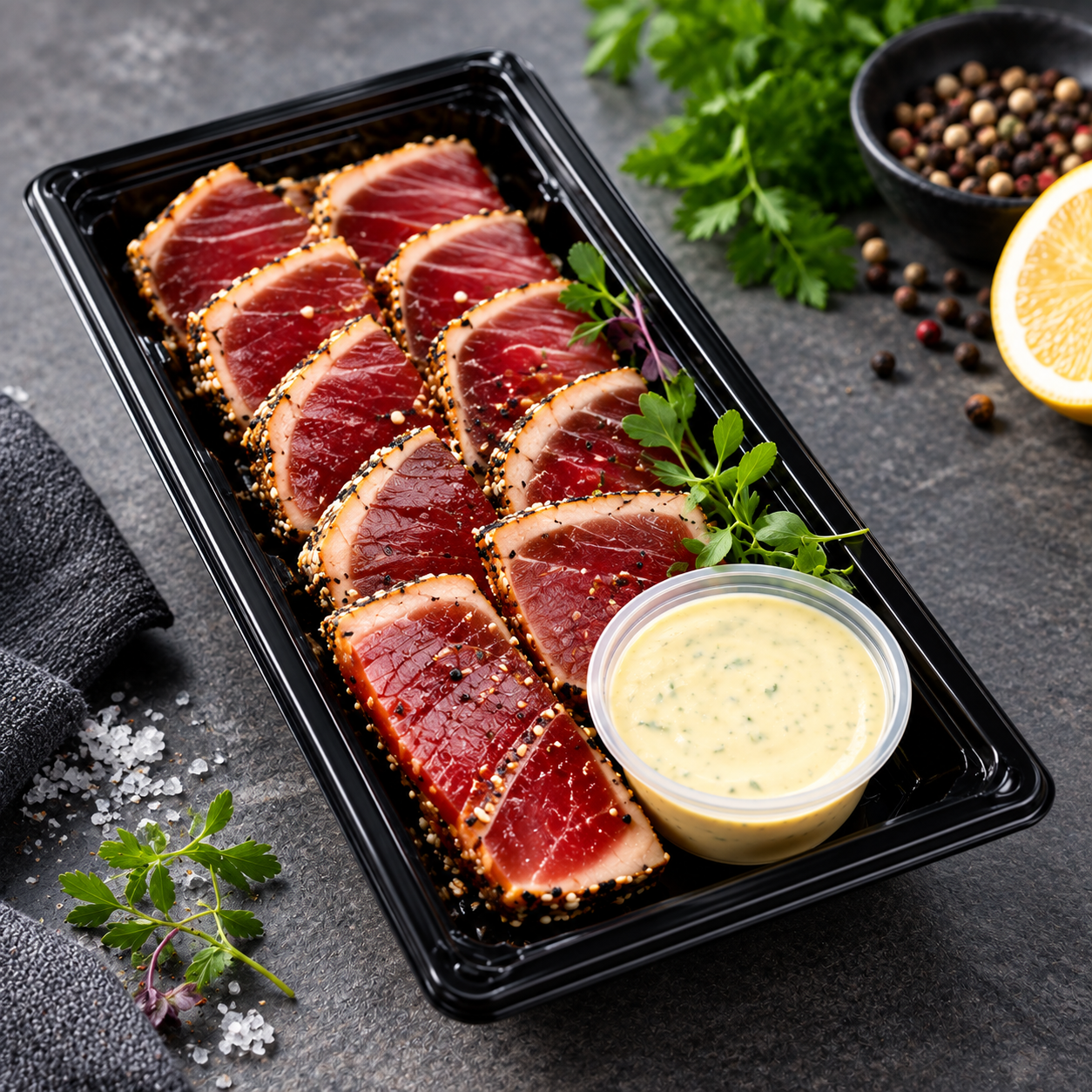 tonijn tataki snack tray