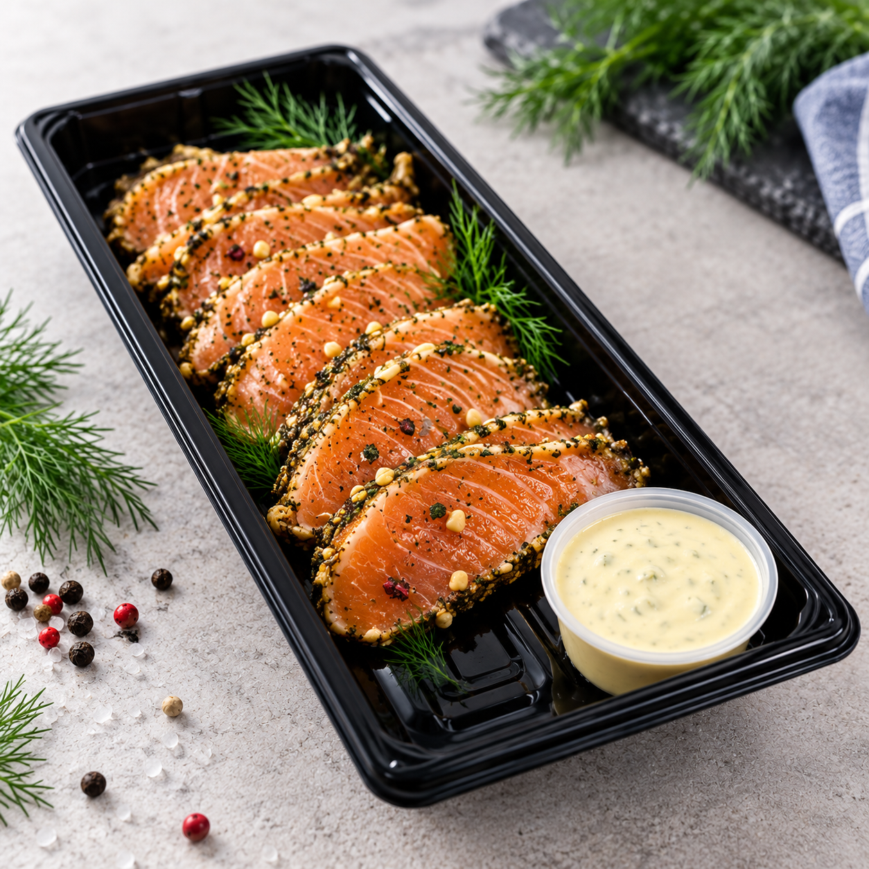 zalm yakitori snack tray