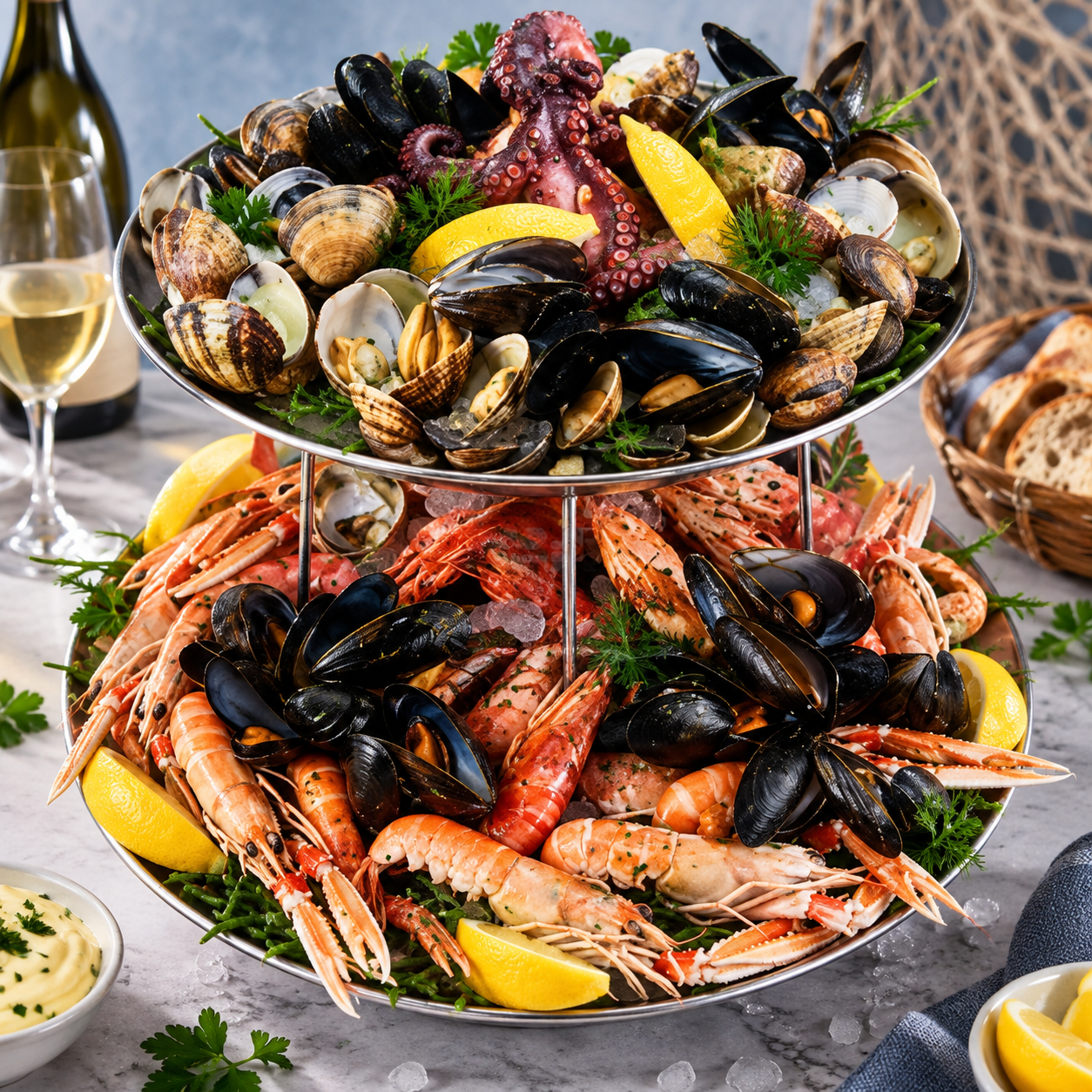 Fruit de mer schotel